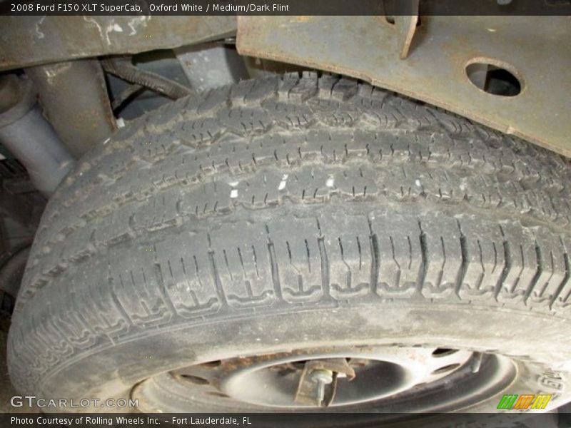 Oxford White / Medium/Dark Flint 2008 Ford F150 XLT SuperCab
