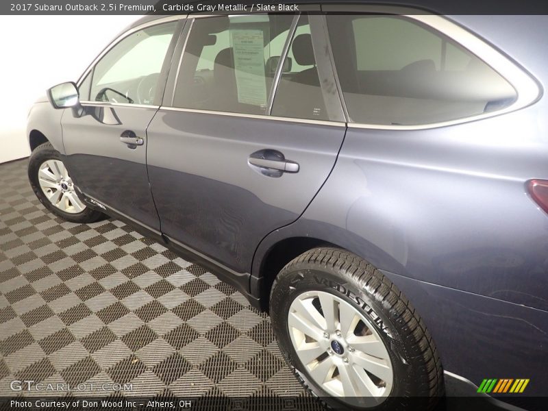 Carbide Gray Metallic / Slate Black 2017 Subaru Outback 2.5i Premium