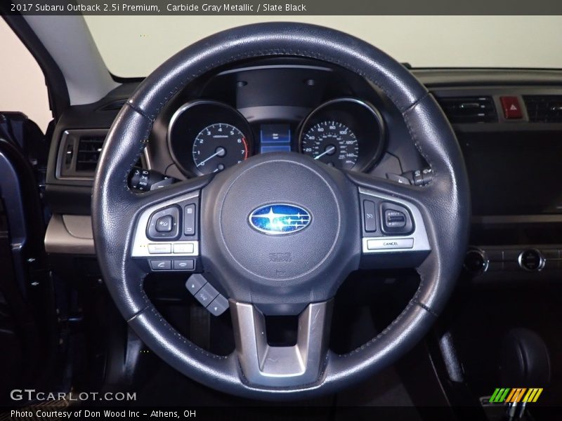 Carbide Gray Metallic / Slate Black 2017 Subaru Outback 2.5i Premium