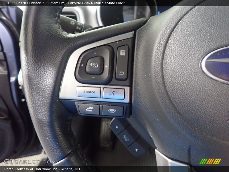 Carbide Gray Metallic / Slate Black 2017 Subaru Outback 2.5i Premium