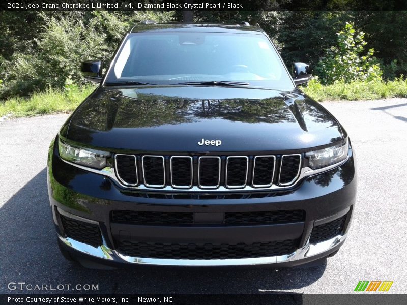 Diamond Black Crystal Pearl / Black 2021 Jeep Grand Cherokee L Limited 4x4
