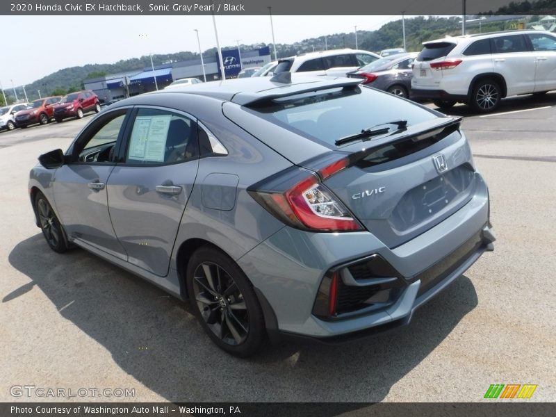 Sonic Gray Pearl / Black 2020 Honda Civic EX Hatchback