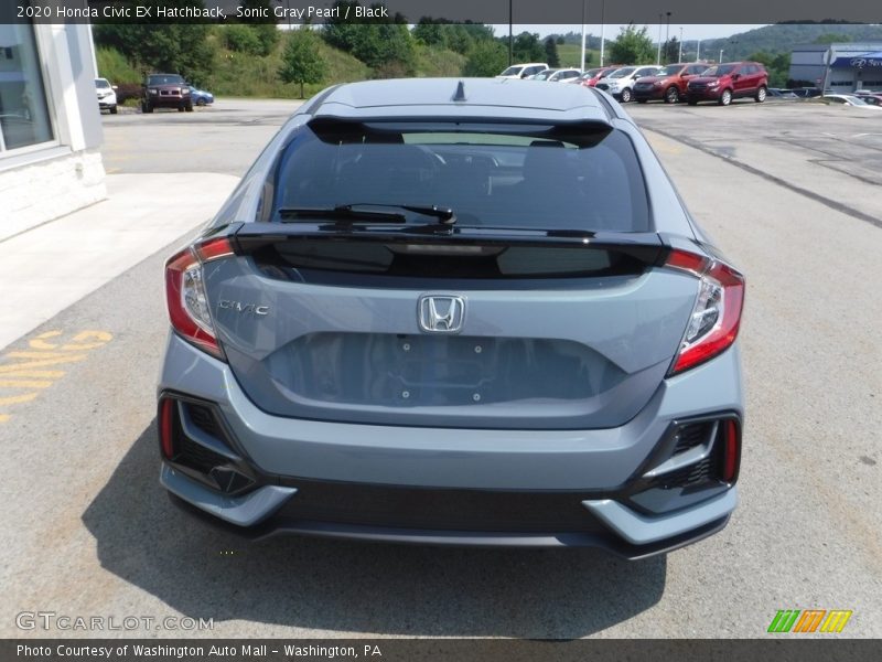 Sonic Gray Pearl / Black 2020 Honda Civic EX Hatchback