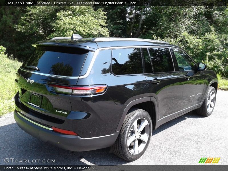Diamond Black Crystal Pearl / Black 2021 Jeep Grand Cherokee L Limited 4x4