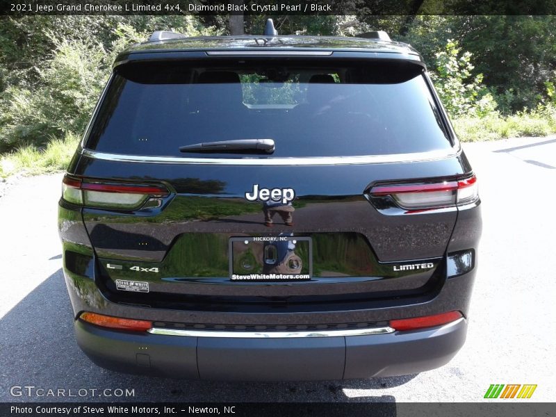 Diamond Black Crystal Pearl / Black 2021 Jeep Grand Cherokee L Limited 4x4