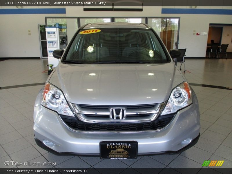 Alabaster Silver Metallic / Gray 2011 Honda CR-V EX 4WD