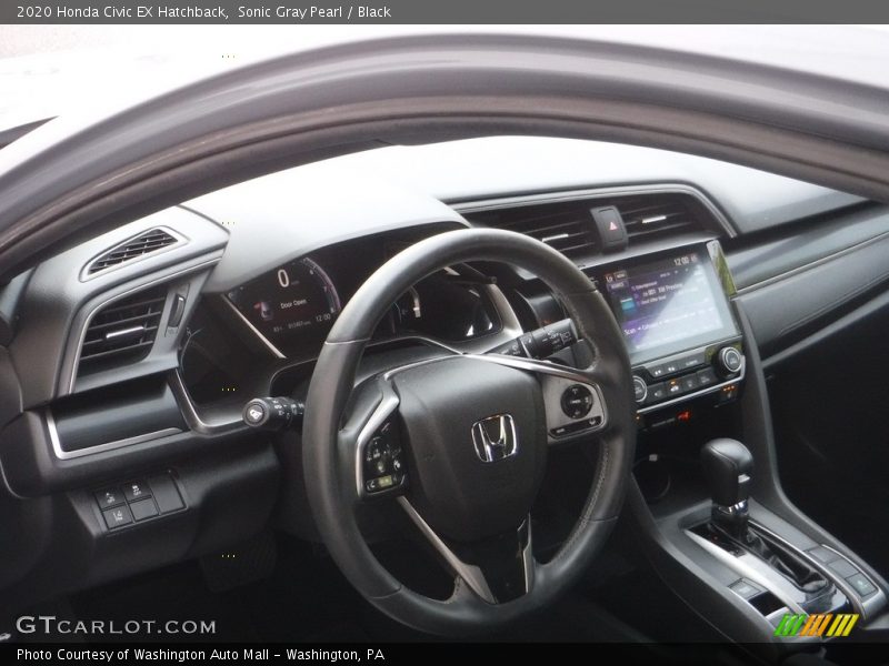 Sonic Gray Pearl / Black 2020 Honda Civic EX Hatchback