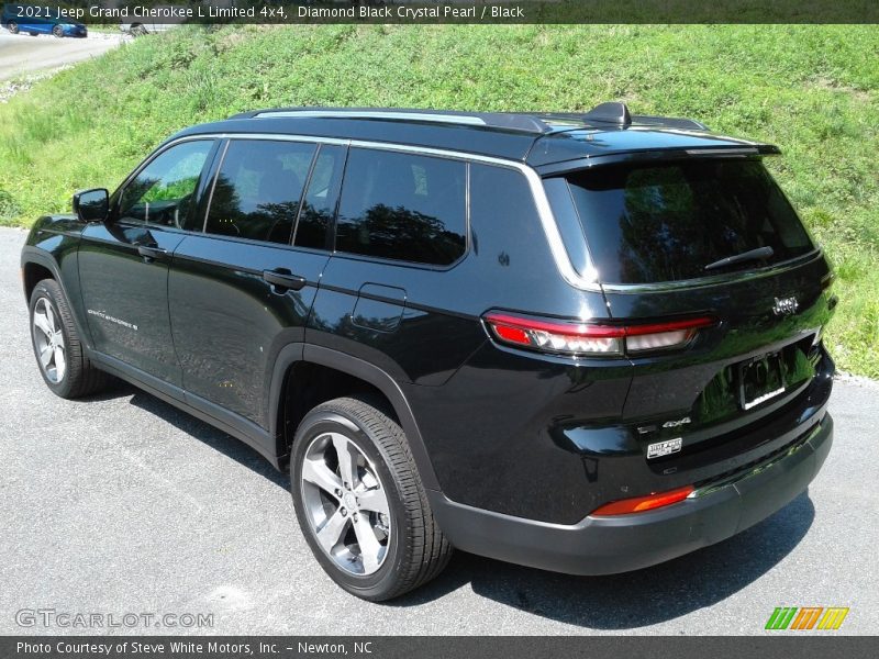Diamond Black Crystal Pearl / Black 2021 Jeep Grand Cherokee L Limited 4x4