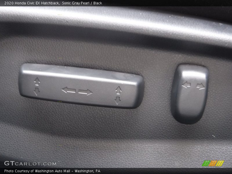 Sonic Gray Pearl / Black 2020 Honda Civic EX Hatchback