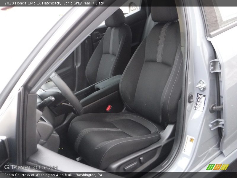 Sonic Gray Pearl / Black 2020 Honda Civic EX Hatchback