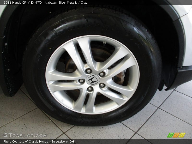 Alabaster Silver Metallic / Gray 2011 Honda CR-V EX 4WD