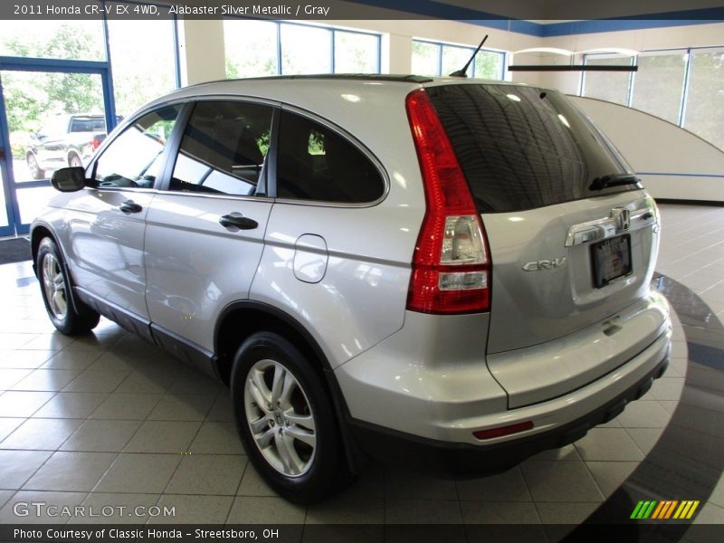 Alabaster Silver Metallic / Gray 2011 Honda CR-V EX 4WD