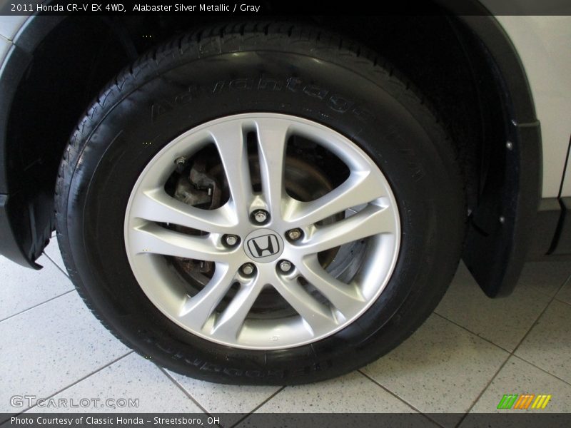 Alabaster Silver Metallic / Gray 2011 Honda CR-V EX 4WD