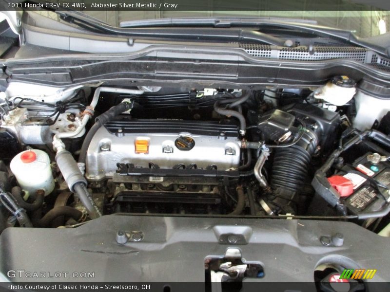 Alabaster Silver Metallic / Gray 2011 Honda CR-V EX 4WD