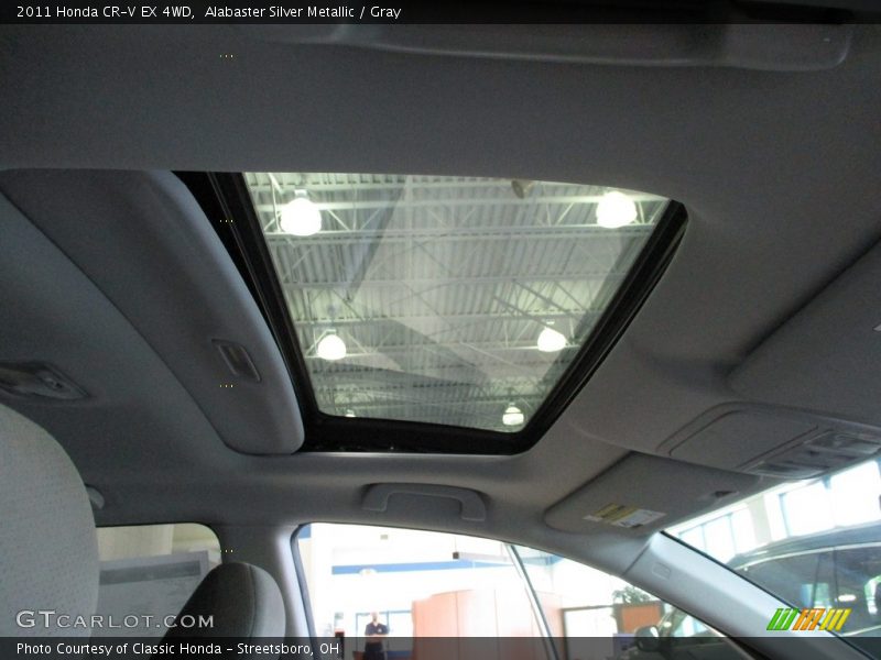 Alabaster Silver Metallic / Gray 2011 Honda CR-V EX 4WD