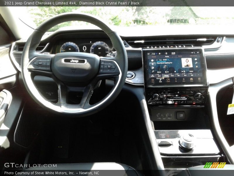 Diamond Black Crystal Pearl / Black 2021 Jeep Grand Cherokee L Limited 4x4