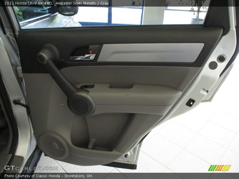Alabaster Silver Metallic / Gray 2011 Honda CR-V EX 4WD