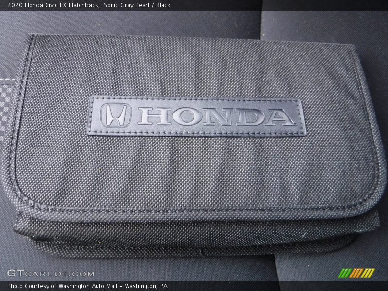 Sonic Gray Pearl / Black 2020 Honda Civic EX Hatchback