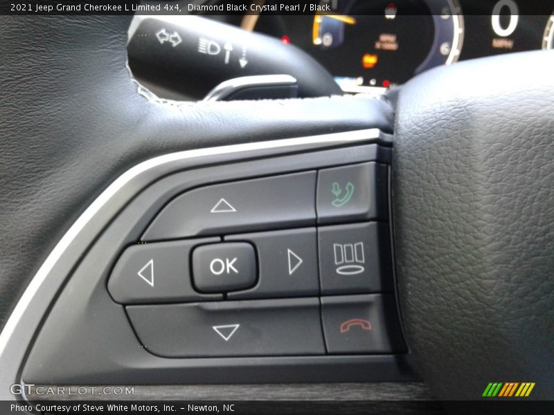 Diamond Black Crystal Pearl / Black 2021 Jeep Grand Cherokee L Limited 4x4