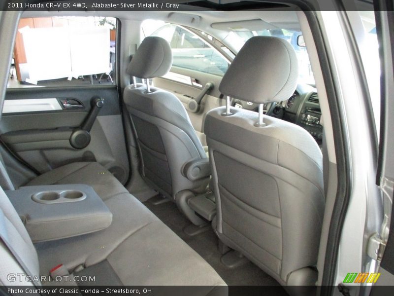 Alabaster Silver Metallic / Gray 2011 Honda CR-V EX 4WD