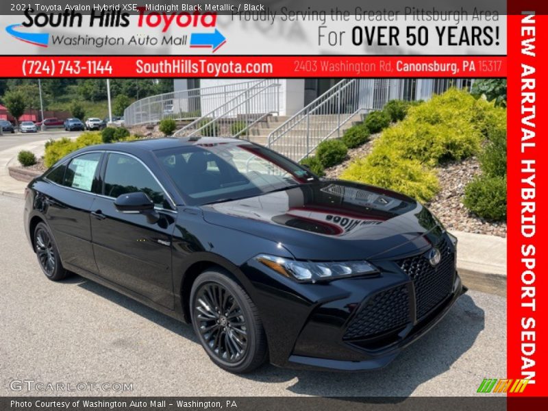 Midnight Black Metallic / Black 2021 Toyota Avalon Hybrid XSE