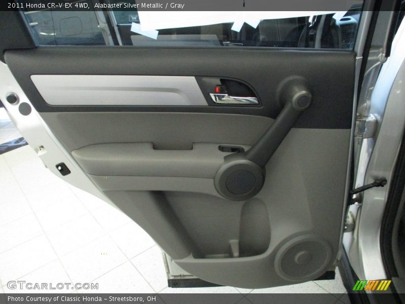 Alabaster Silver Metallic / Gray 2011 Honda CR-V EX 4WD