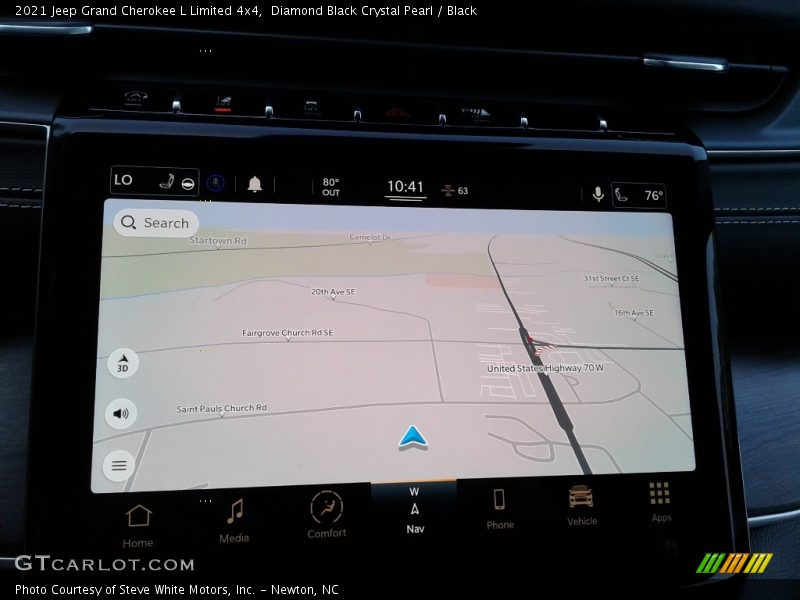 Diamond Black Crystal Pearl / Black 2021 Jeep Grand Cherokee L Limited 4x4
