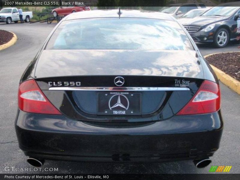 Black / Black 2007 Mercedes-Benz CLS 550