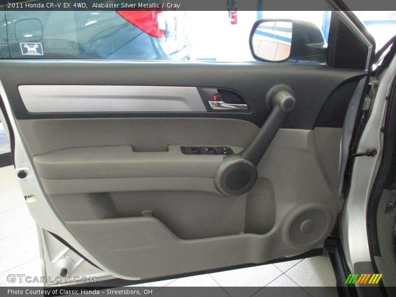 Alabaster Silver Metallic / Gray 2011 Honda CR-V EX 4WD