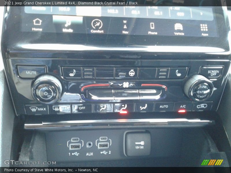 Diamond Black Crystal Pearl / Black 2021 Jeep Grand Cherokee L Limited 4x4