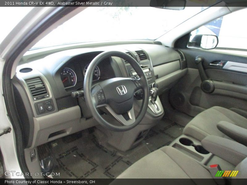 Alabaster Silver Metallic / Gray 2011 Honda CR-V EX 4WD