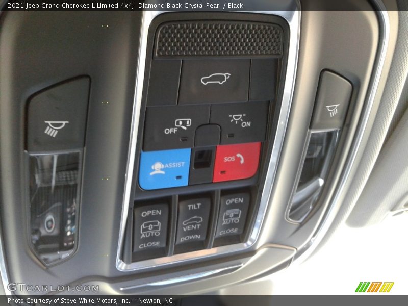 Diamond Black Crystal Pearl / Black 2021 Jeep Grand Cherokee L Limited 4x4