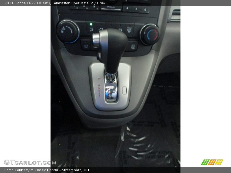 Alabaster Silver Metallic / Gray 2011 Honda CR-V EX 4WD