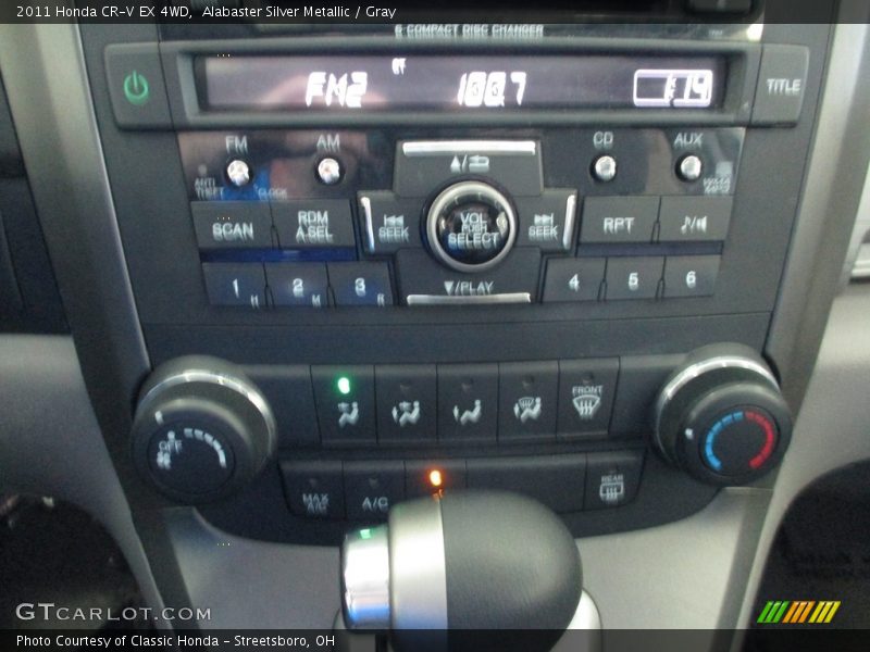 Alabaster Silver Metallic / Gray 2011 Honda CR-V EX 4WD