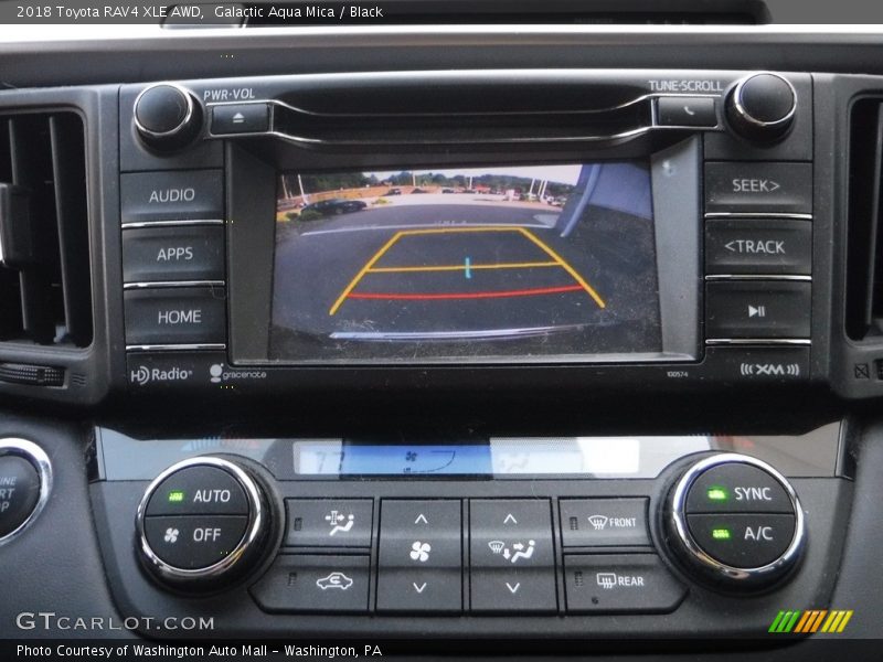 Galactic Aqua Mica / Black 2018 Toyota RAV4 XLE AWD
