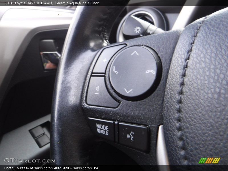 Galactic Aqua Mica / Black 2018 Toyota RAV4 XLE AWD