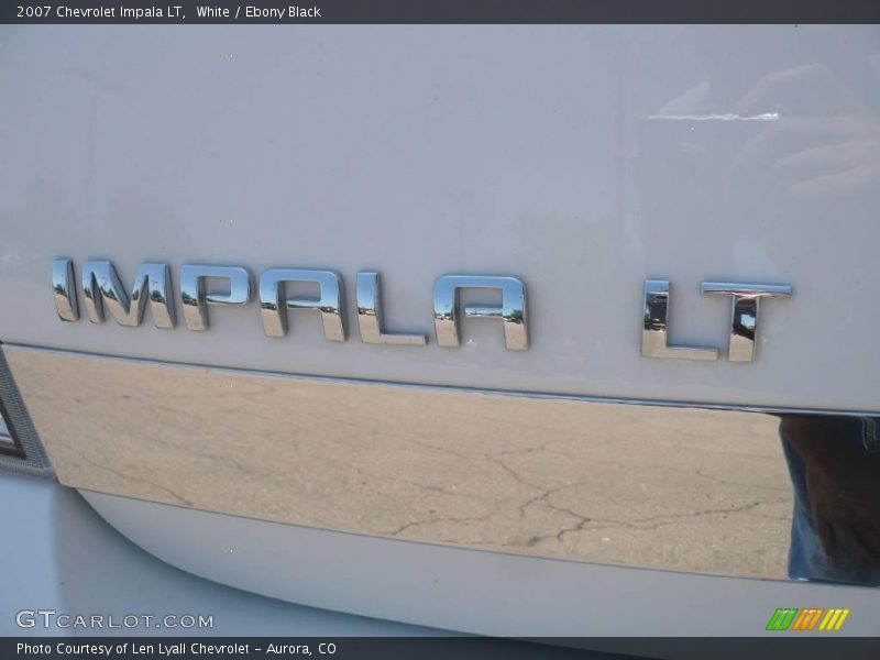White / Ebony Black 2007 Chevrolet Impala LT