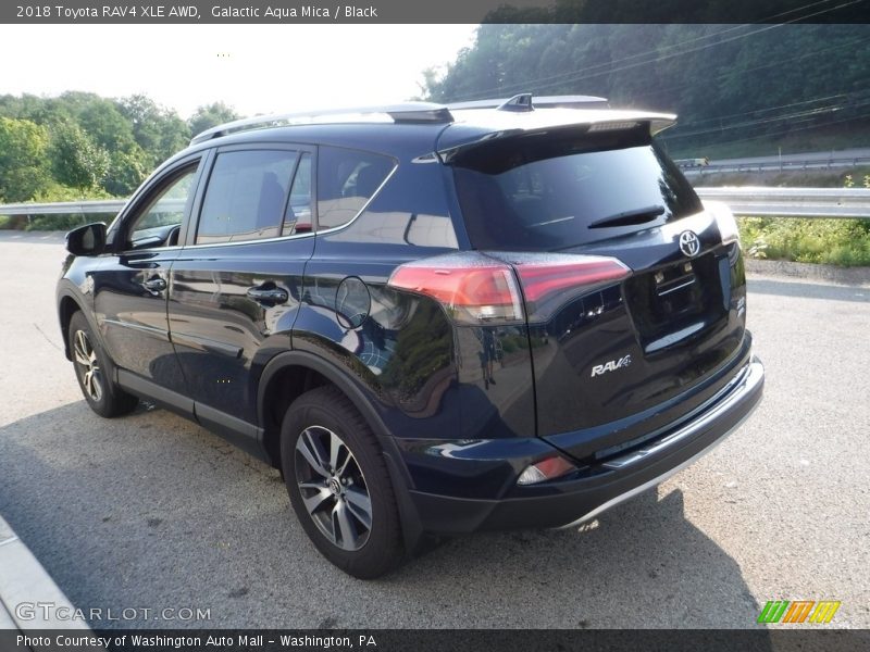 Galactic Aqua Mica / Black 2018 Toyota RAV4 XLE AWD