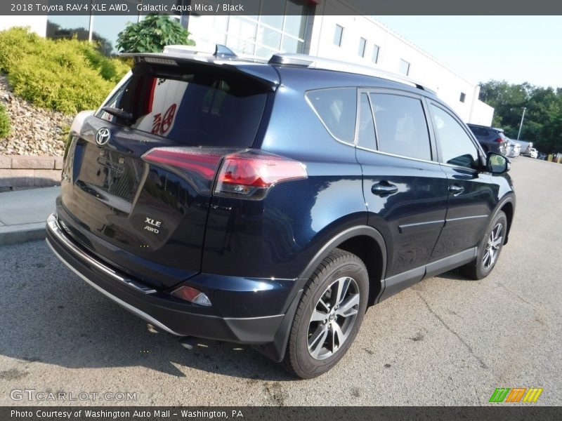 Galactic Aqua Mica / Black 2018 Toyota RAV4 XLE AWD