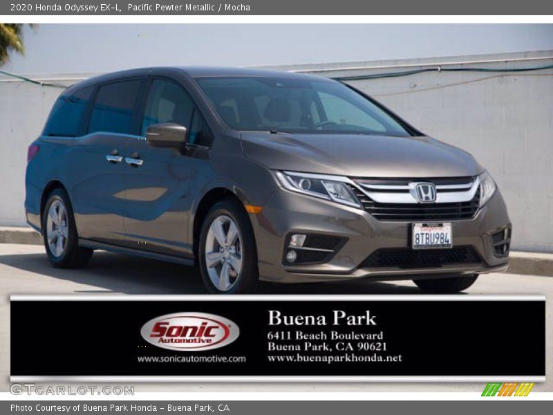 Pacific Pewter Metallic / Mocha 2020 Honda Odyssey EX-L