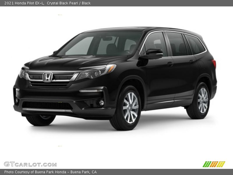 Crystal Black Pearl / Black 2021 Honda Pilot EX-L