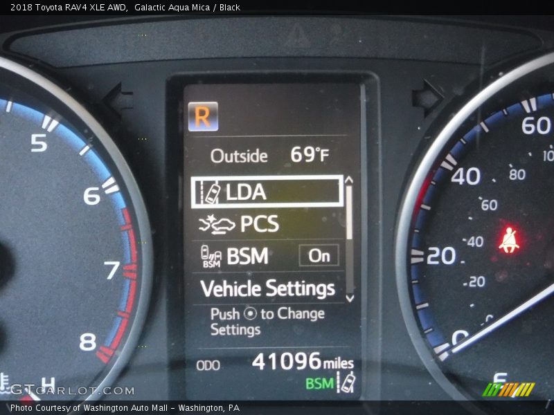 Galactic Aqua Mica / Black 2018 Toyota RAV4 XLE AWD