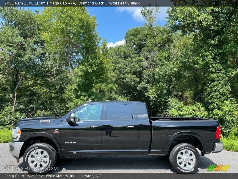  2021 2500 Laramie Mega Cab 4x4 Diamond Black Crystal Pearl