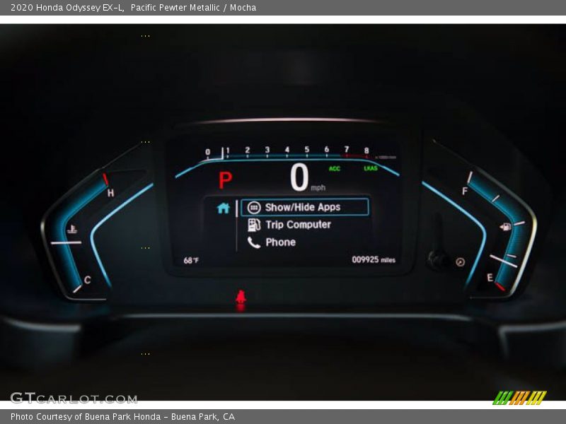 Pacific Pewter Metallic / Mocha 2020 Honda Odyssey EX-L