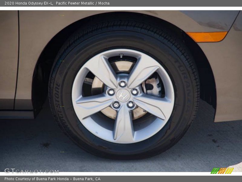 Pacific Pewter Metallic / Mocha 2020 Honda Odyssey EX-L