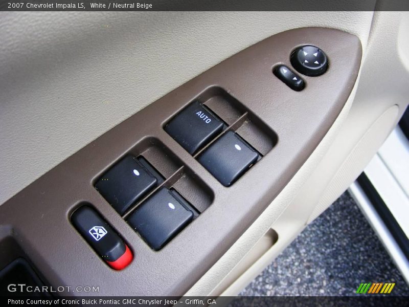 White / Neutral Beige 2007 Chevrolet Impala LS