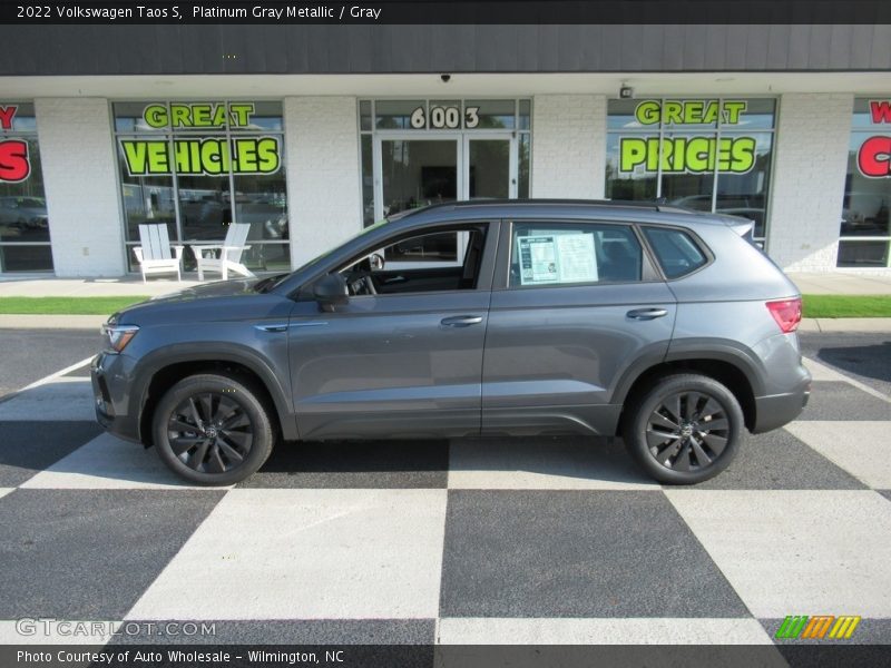 Platinum Gray Metallic / Gray 2022 Volkswagen Taos S