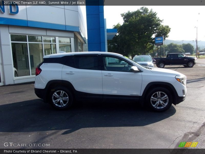 Summit White / Jet Black 2019 GMC Terrain SLE AWD