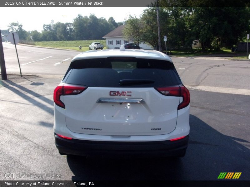 Summit White / Jet Black 2019 GMC Terrain SLE AWD