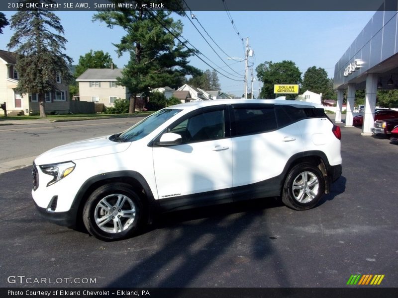 Summit White / Jet Black 2019 GMC Terrain SLE AWD